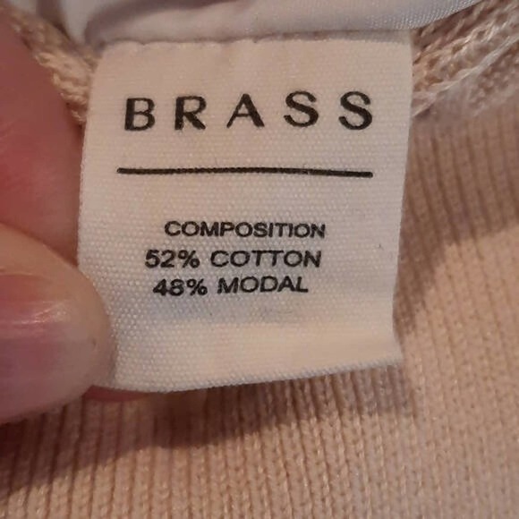 Brass The Ribbed Cardigan Sweater Dress - /Beige - Picture 5 of 8